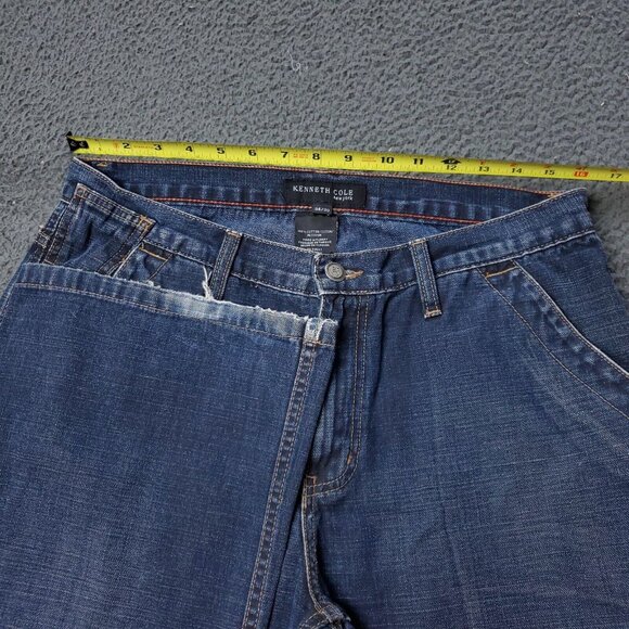 Kenneth Cole New York Denim Jeans Mens Size 34 x30 Cotton Blue - Picture 3 of 8